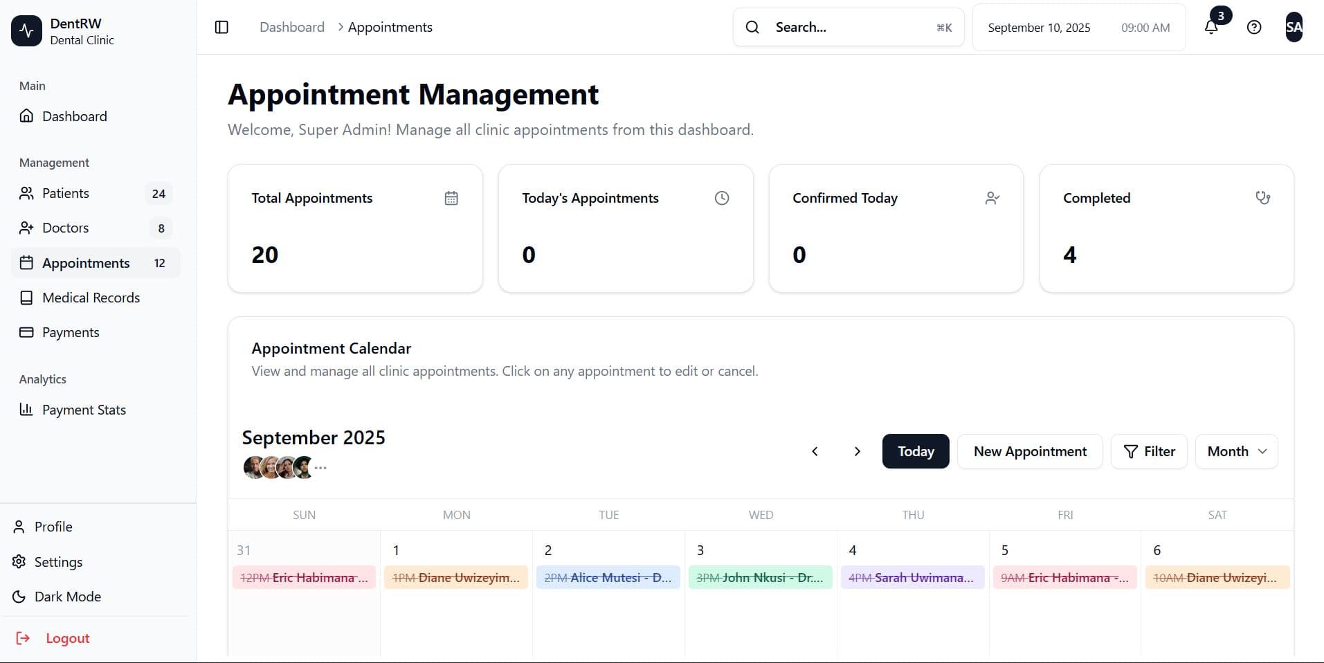 DentRW V2 - Dental Clinic Management Platform
